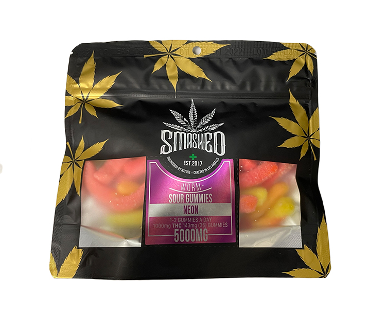 stack n trees sour rainbow cubes 5000mg